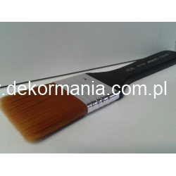 Pędzel  nylonowy płaski  szeroki 4cm , czarny / pędzel syntetyczny, pędzel płaski